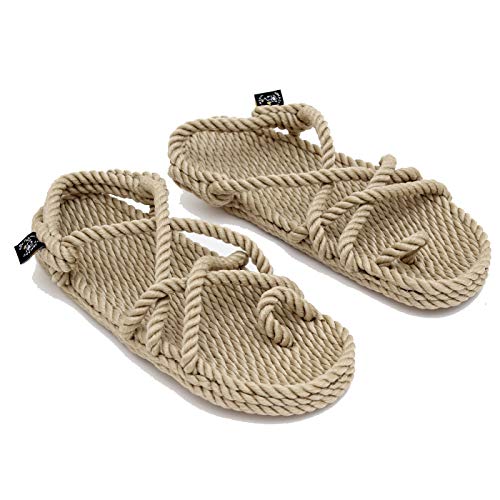 Nomadics Toe Joe Unisex-Erwachsene Sandale aus Seil Camel, 40 von Nomadic State of Mind