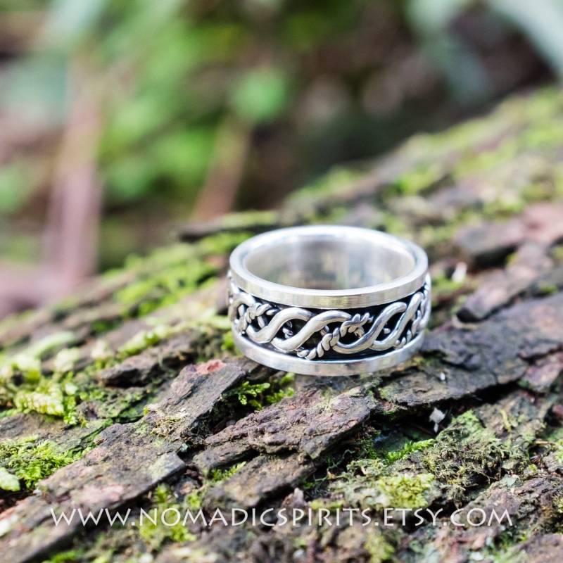Dickes Oxidiertes Band Aus Sterling Silber 925 - Größe 6.5 von Nomadicspirits