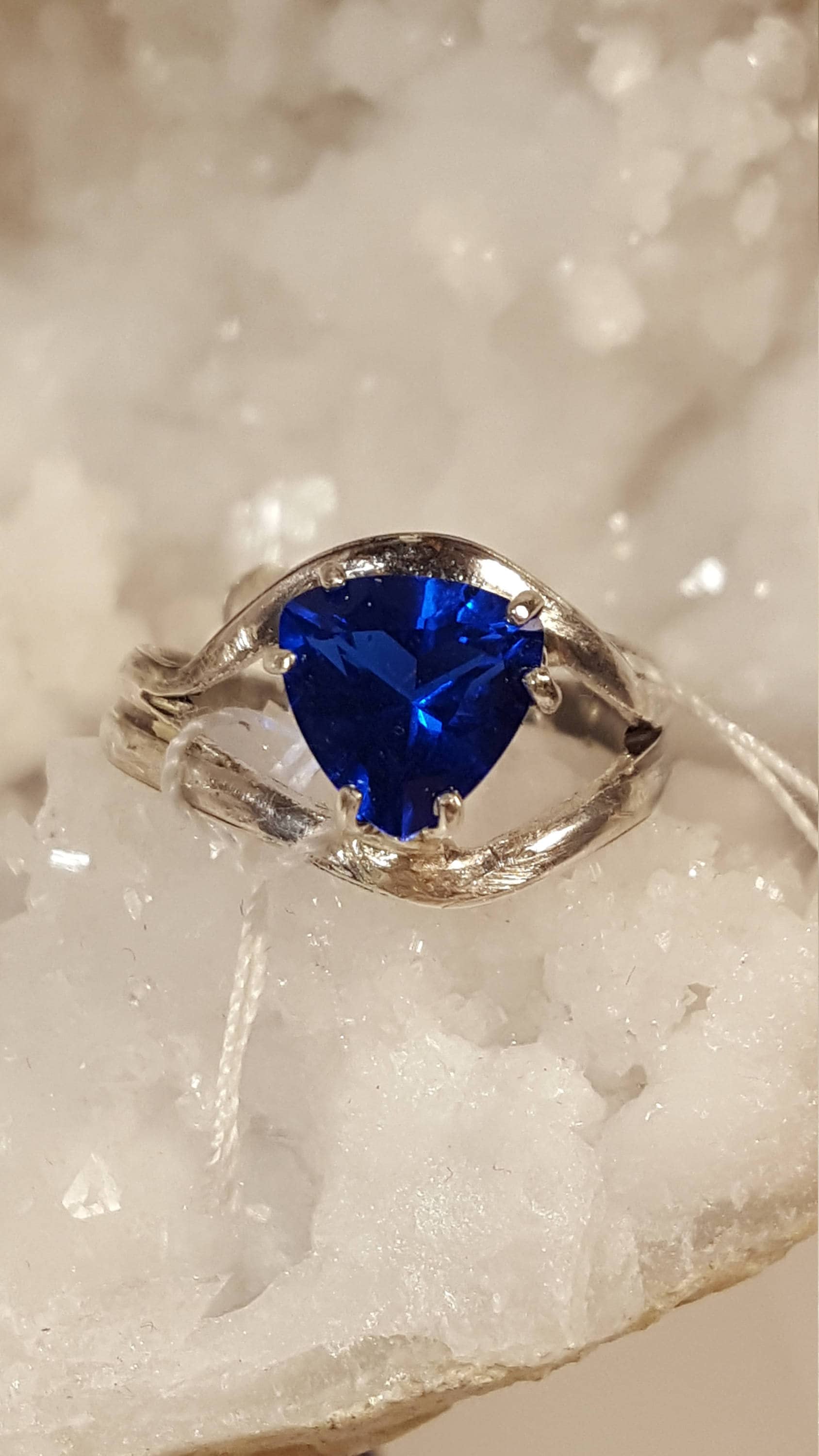 Schweizer Topas Ring, Größe Verstellbar, Silber Edelstein-Ring, Labor Erstellt Blaue 925 Ring Mit Stein Schweizer Topas Ring, Größe Verstellbar, Silber Edelstein-Ring, Labor Erstellt Blaue 925 Ring Mit Stein von NomarZinidStudio