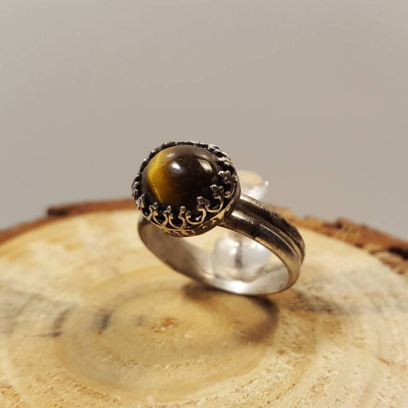 Tiger Auge Ring in Silber 925 Band Tiger Auge Ring in Silber 925 Band von NomarZinidStudio