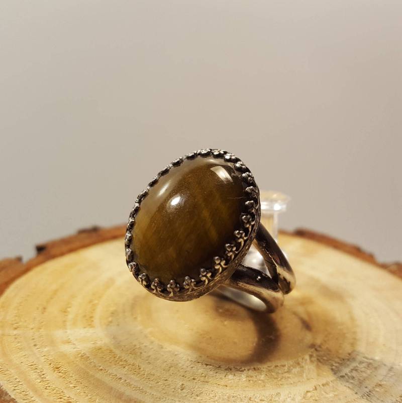 Tiger Auge Ring in Silber 925 Tiger Auge Ring in Silber 925 von NomarZinidStudio