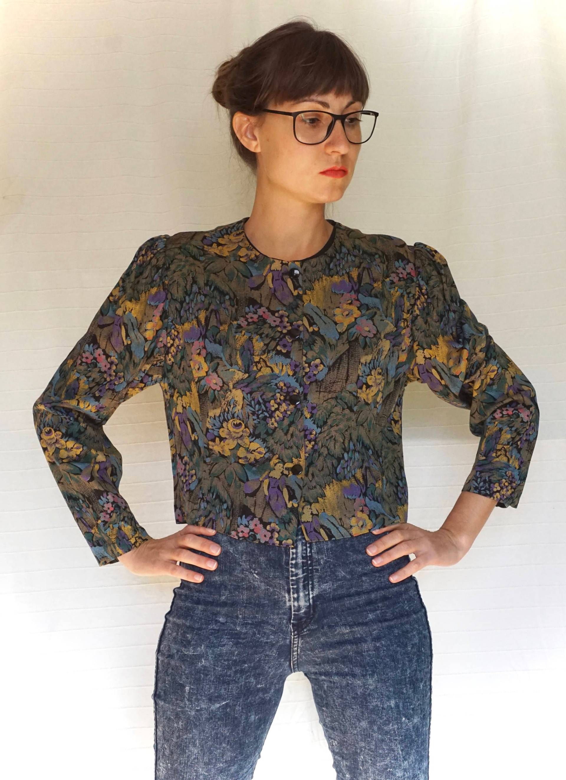 Vintage 80Er Anzugjacke/Blumenjacke von NomassesVintage