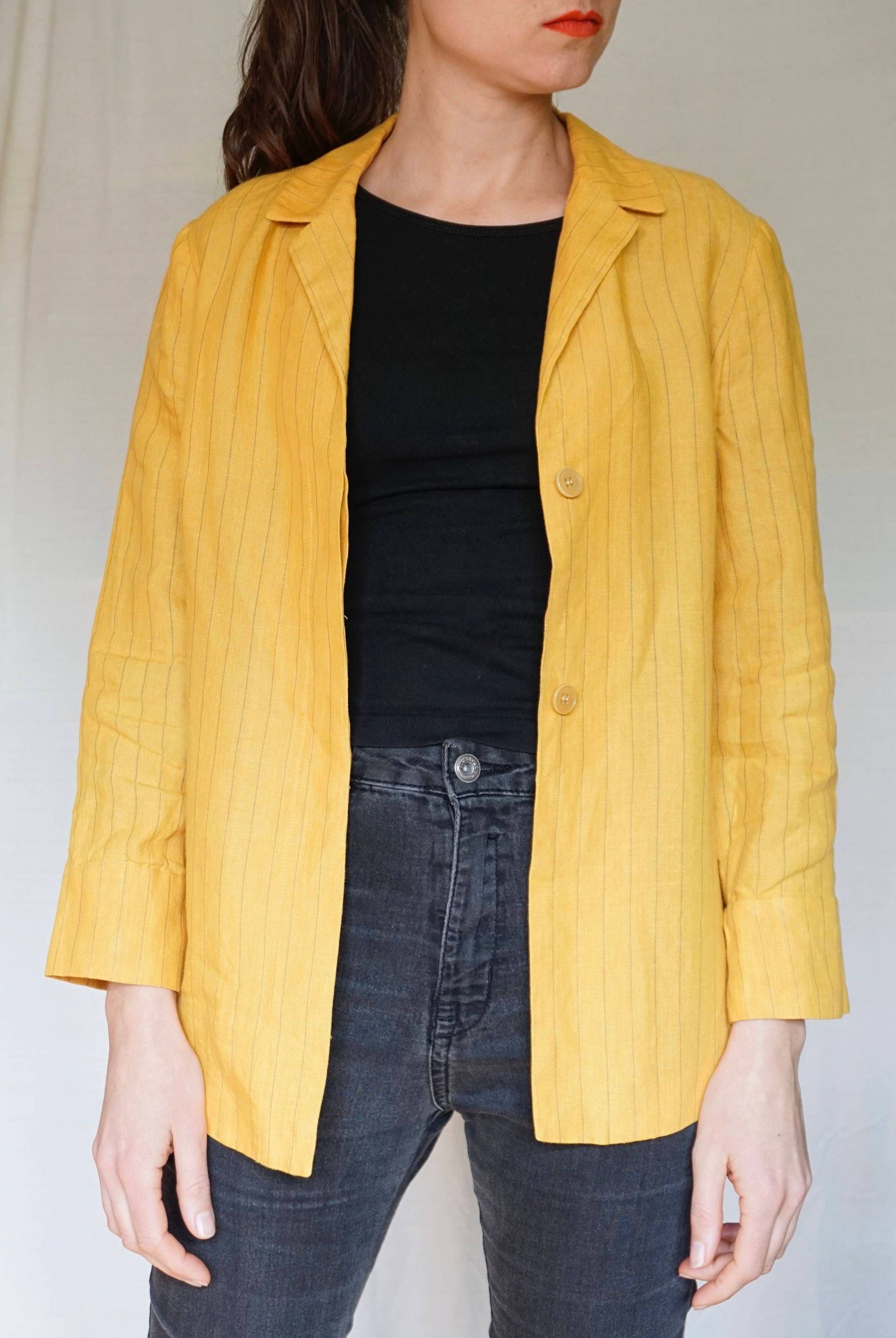 Vintage Leinenjacke, Sommerjacke, 90Er Jahre, Größe S von NomassesVintage