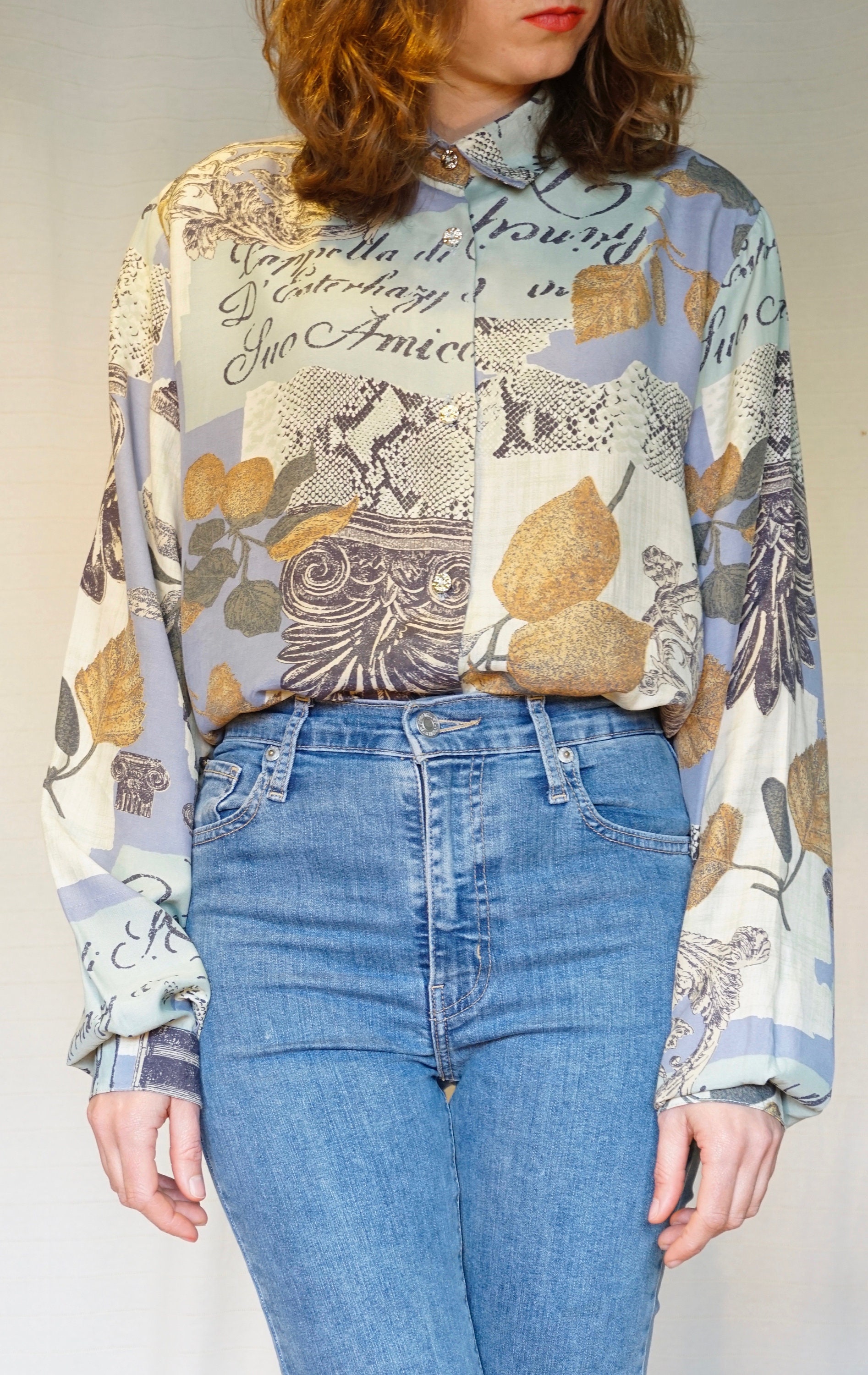 Vintage Shirt, 90Er, Bedrucktes Größe L von NomassesVintage