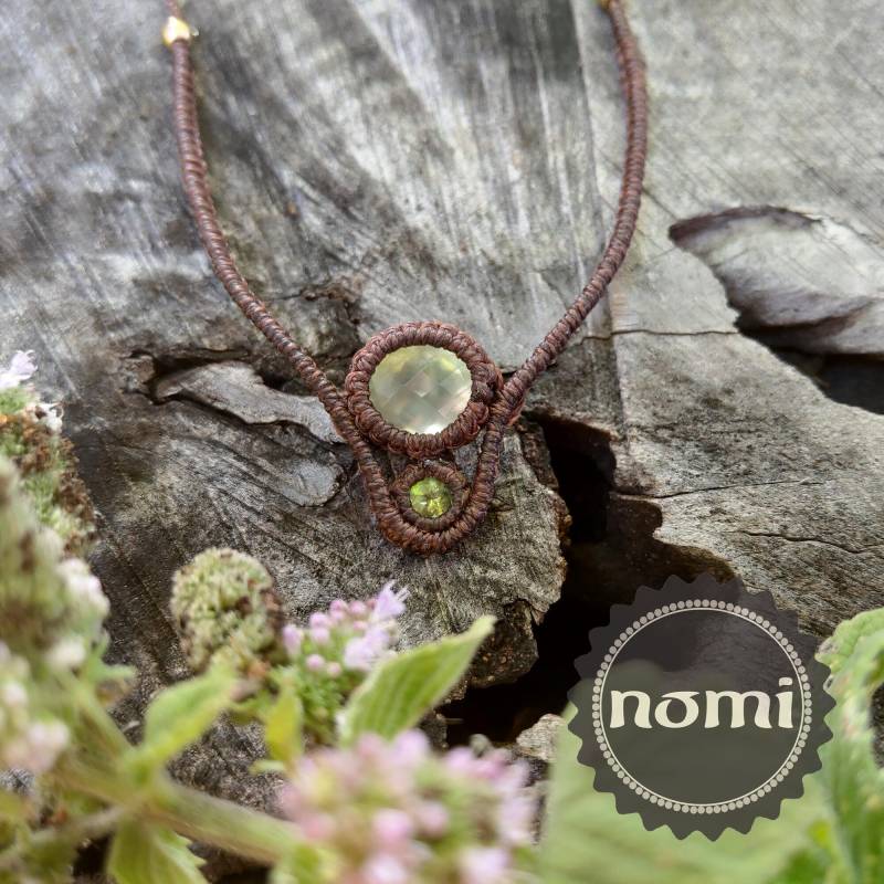 Makramee Kette Prehnit Makramee Kette Prehnit von NomiArtDE