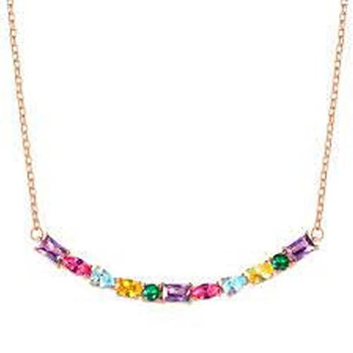 Nomination Color Wave rosè woman necklace 149802/026 Silver with multicolor zircons von Nomination