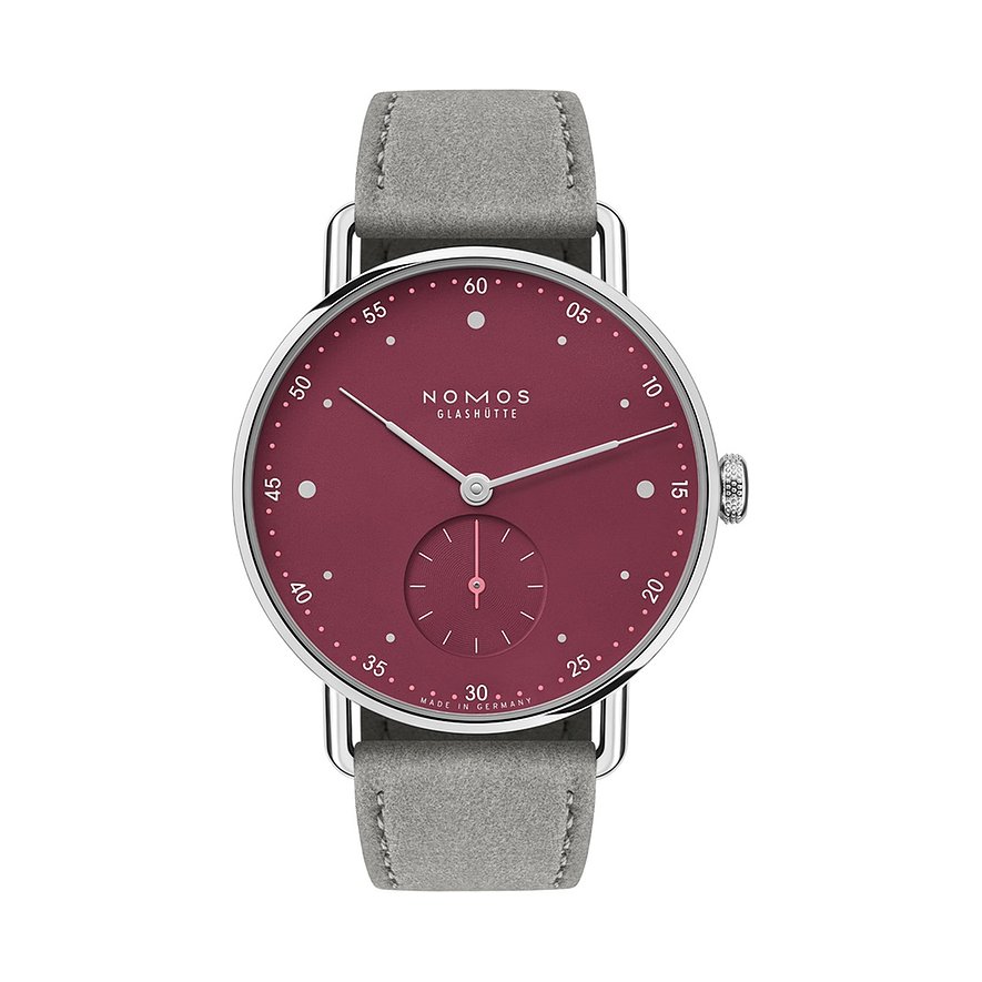 Nomos Glashütte Damenuhr Metro 33 muted red 1123 von Nomos Glashütte