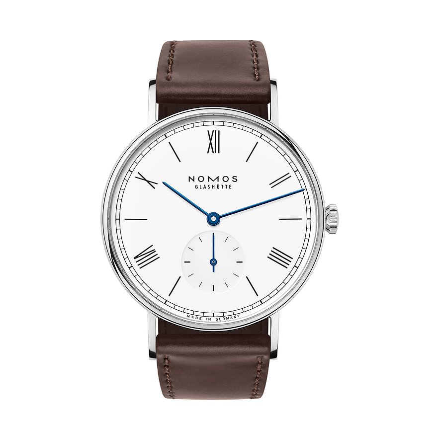 Nomos Glashütte Herrenuhr Ludwig 38 emailleweiss 237 von Nomos Glashütte