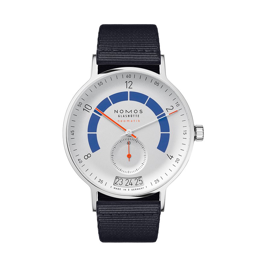 Nomos Glashütte Herrenuhr Autobahn neomatik 41 Datum sportgrau 1303 von Nomos Glashütte