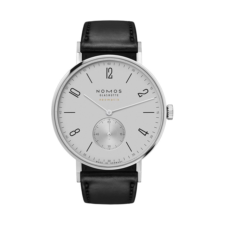 Nomos Glashütte Herrenuhr Tangente neomatik 39 platingrau 144 von Nomos Glashütte