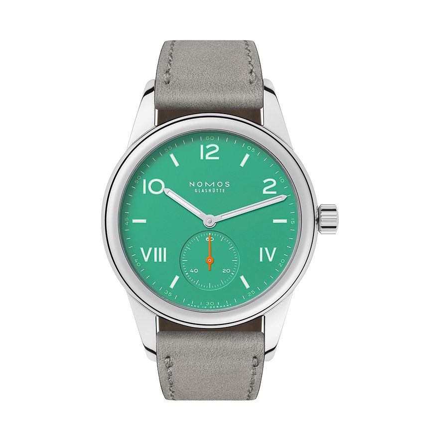 Nomos Glashütte Unisexuhr Club Campus 38 electric green 726 von Nomos Glashütte