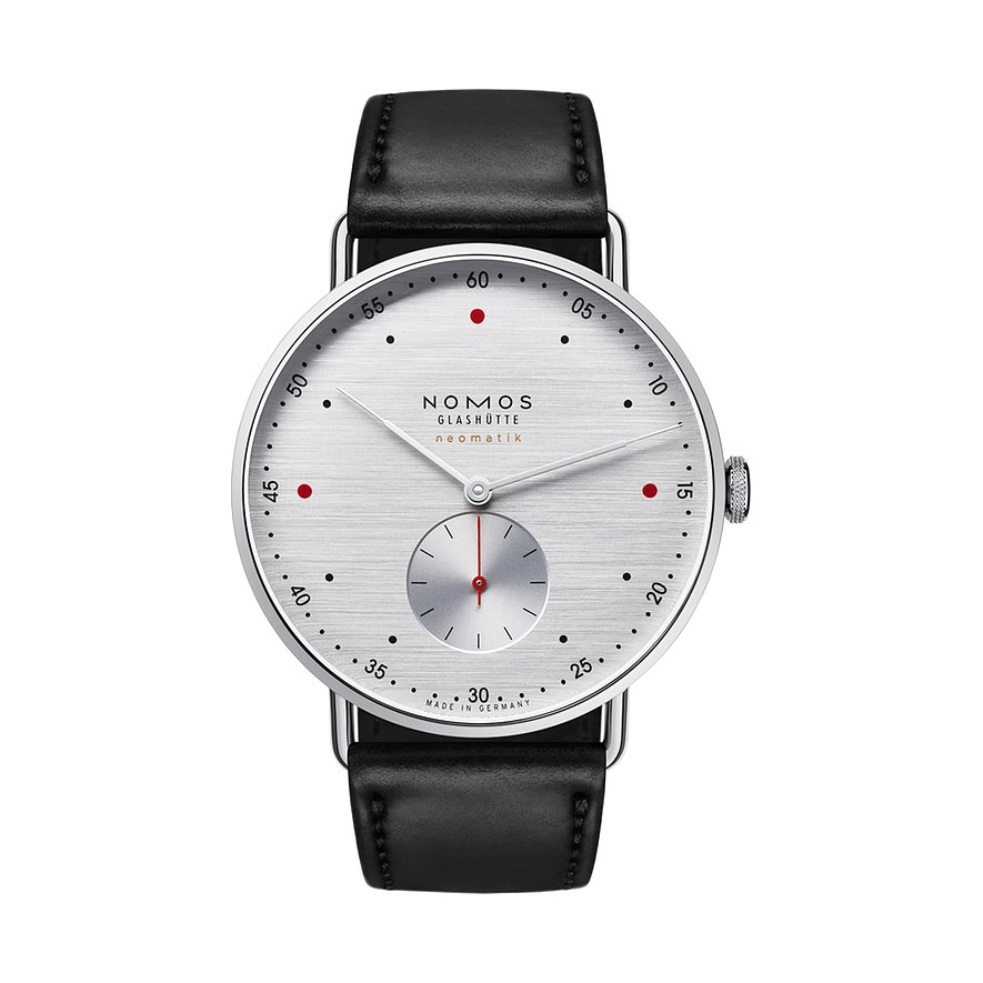 Nomos Glashütte Unisexuhr Metro neomatik 39 silvercut 1114 von Nomos Glashütte