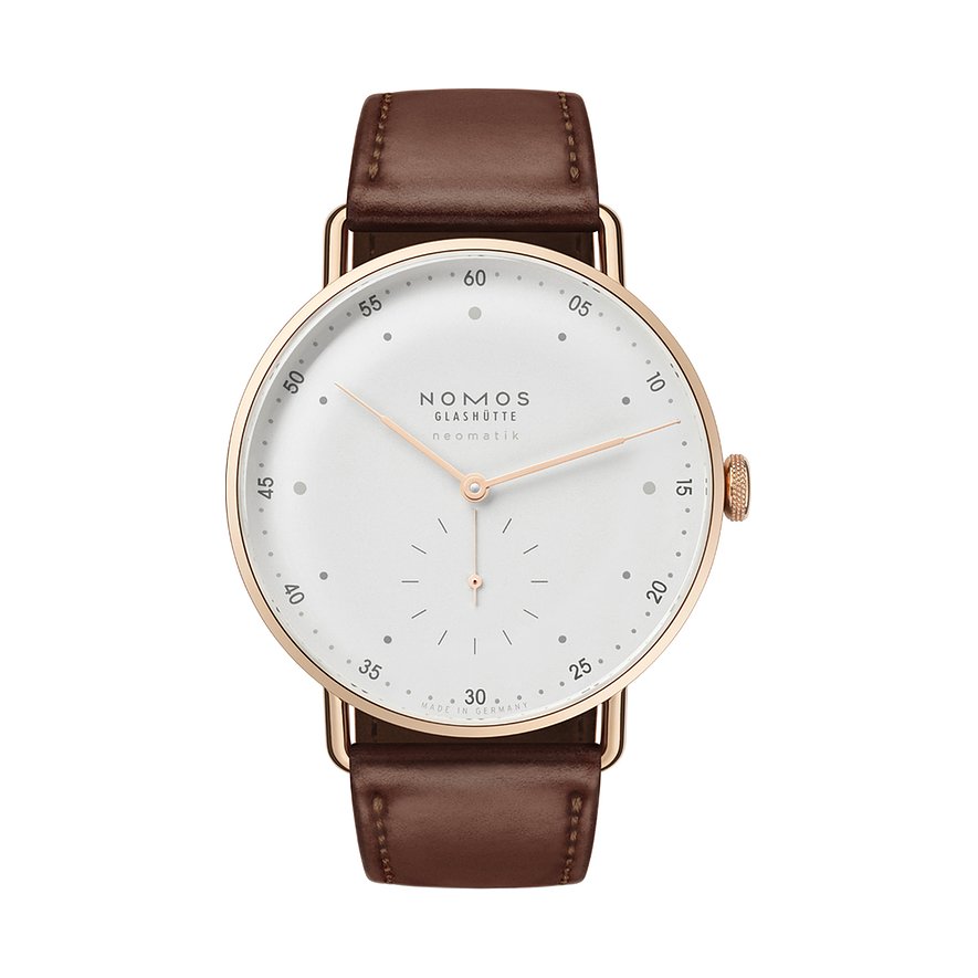 Nomos Glashütte Unisexuhr Metro Roségold neomatik 39 1180 von Nomos Glashütte