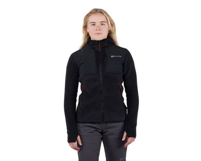 Non-stop dogwear Outdoorjacke Damen Kapuzenjacke Hoodie FZ schwarz von Non-stop dogwear