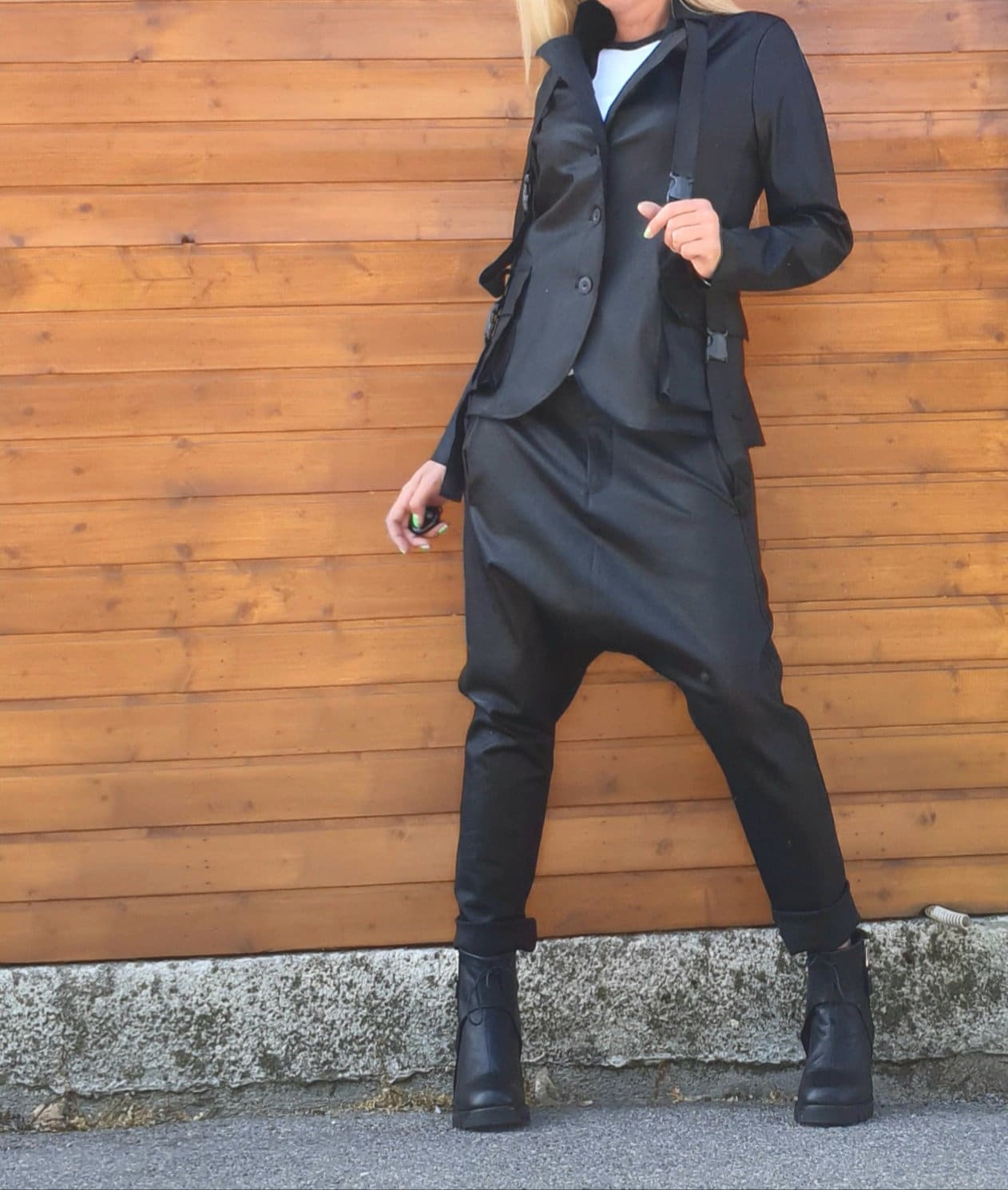 Avantgarde Blazer & Haremshose Set Dekonstruiertes Gothic Kostüm Avantgarde Blazer & Haremshose Set Dekonstruiertes Gothic Kostüm von NonStandardDesign