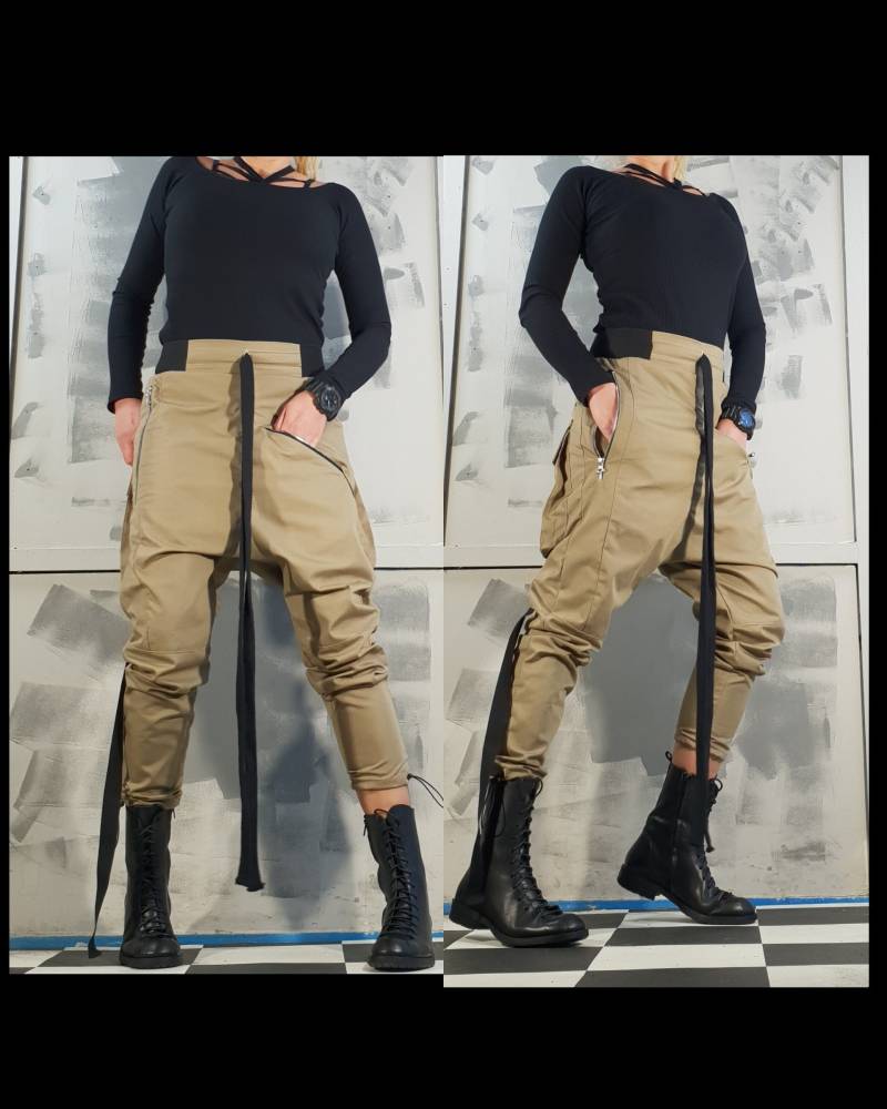 Damen Haremshose, Extravagante Hose, Avantgarde Gothic Urban Pants, Lose Nonstandarddesign von NonStandardDesign