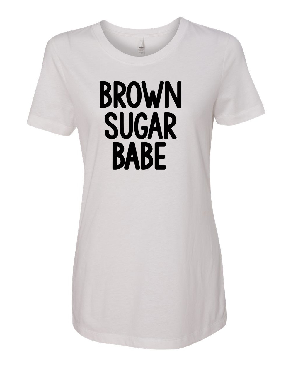 Braun Sugar Babe T-Shirt, Schwarzes Frauen Grafik T-Shirt von NonVerbalExpression