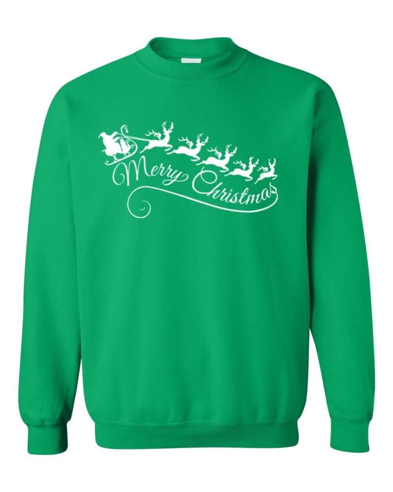 Frohe Weihnachten Rentier, Unisex Christmas Sweater, Einzigartige Sweatshirt, Urlaub Geheime Santa Weihnachtsgeschenk von NonVerbalExpression