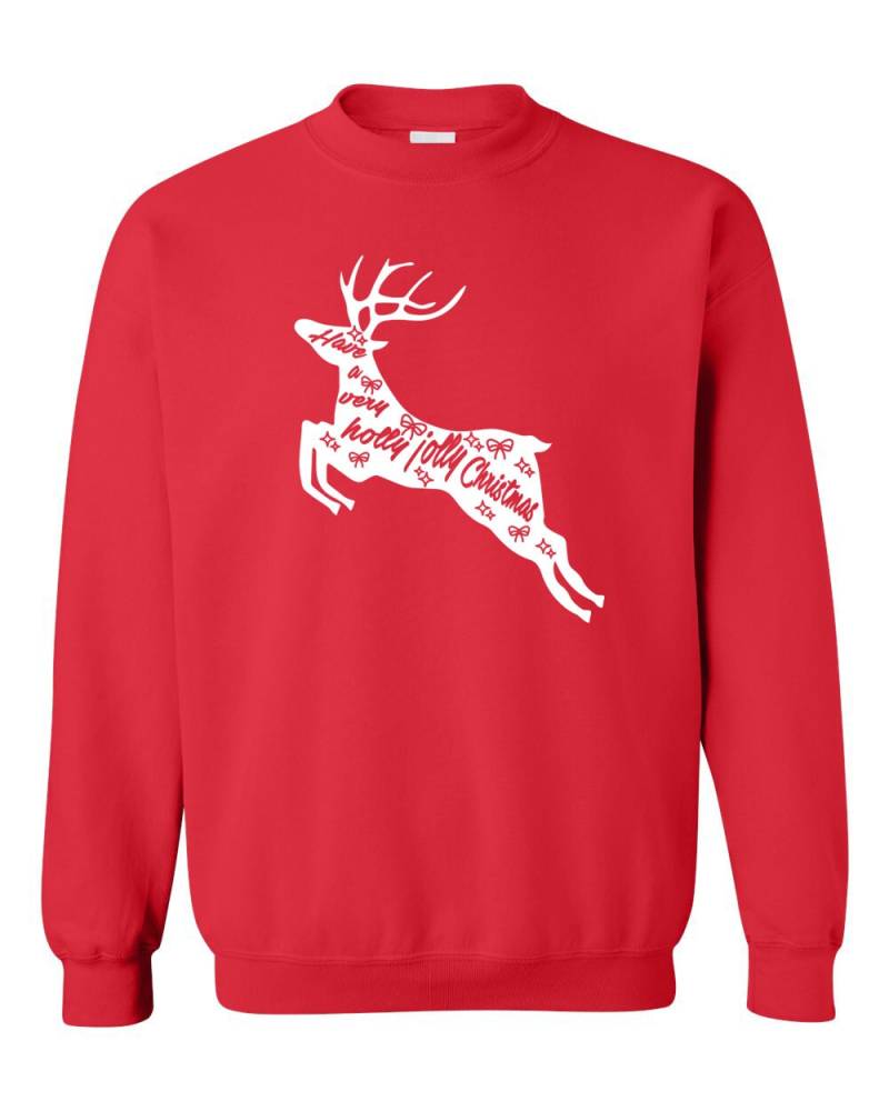 Haben Sie Sehr Holly Jolly Christmas, Unisex Christmas Sweater, Einzigartige Sweatshirt, Urlaub Geheime Santa Weihnachtsgeschenk von NonVerbalExpression