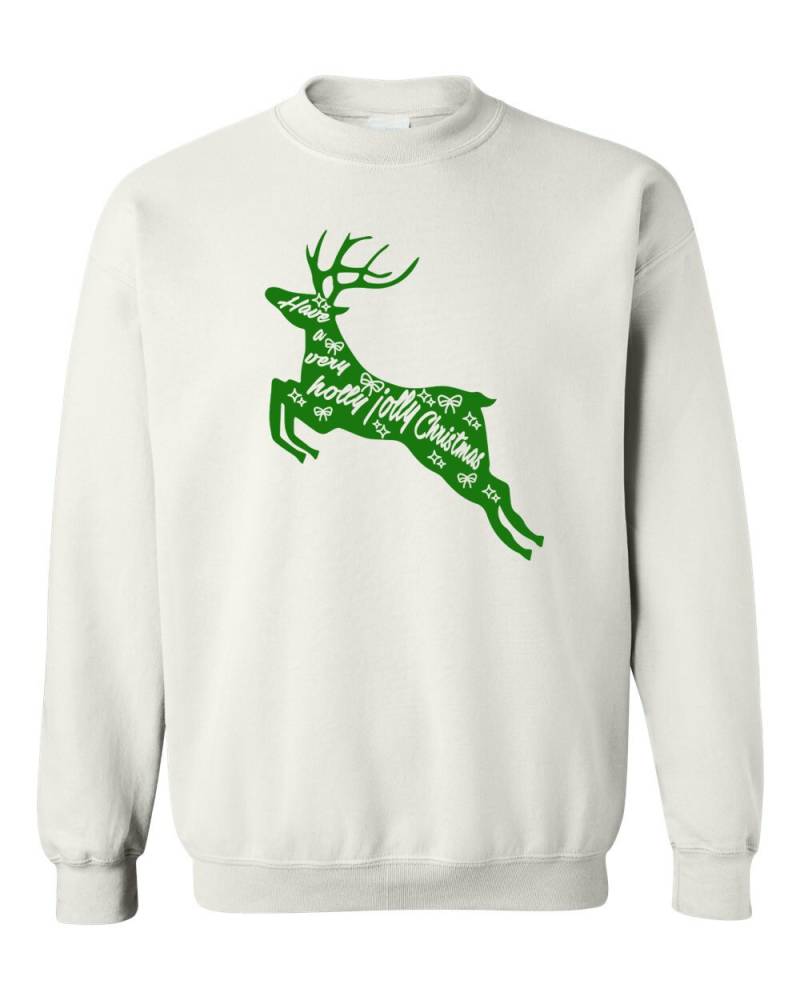 Haben Sie Sehr Holly Jolly Christmas, Unisex Christmas Sweater, Einzigartige Sweatshirt, Urlaub Geheime Santa Weihnachtsgeschenk von NonVerbalExpression