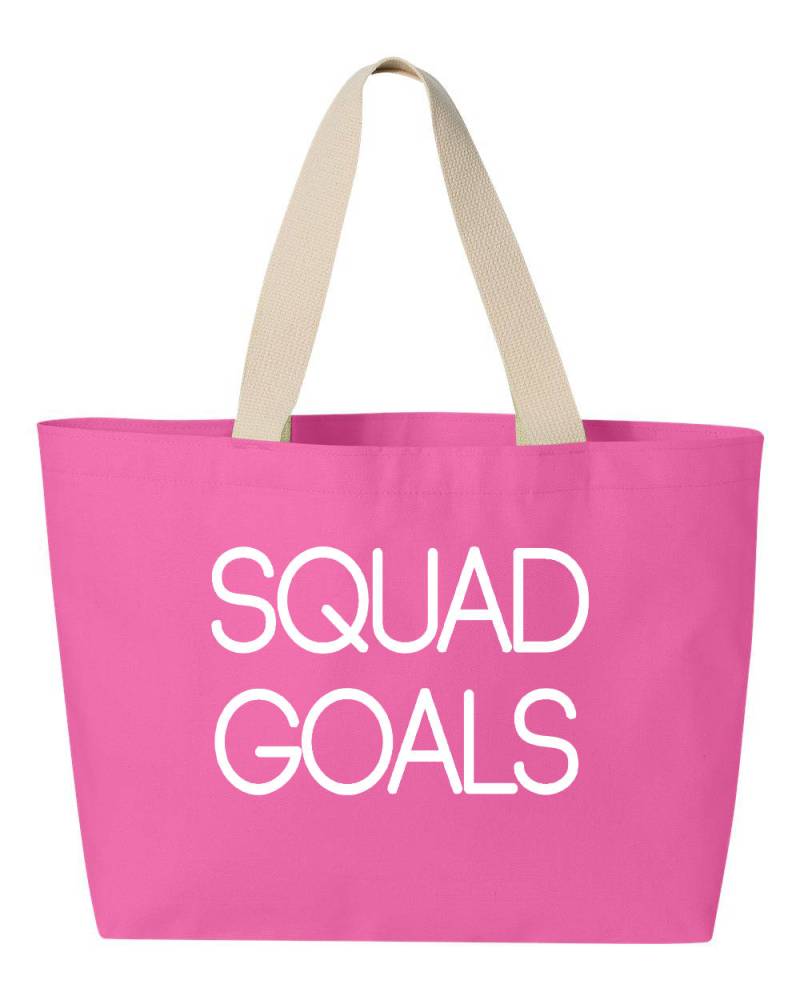 Kader Ziele Frauen Einkaufstasche, Bachelorette Party Geschenk Tote Bag, Canvas Tasche, Benutzerdefinierte Strandtasche, Braut Dusche Geschenk-Tasche von NonVerbalExpression