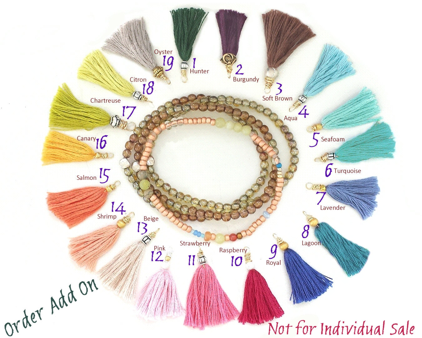 Schmuck Quaste Add-On Armband & Halskette Zubehör Schmuck Quaste Add-On Armband & Halskette Zubehör von NonaDesigns