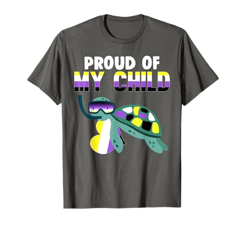 Stolz auf mein nicht-binäres Kind Enby LGBT Nonbinary Dad Mom T-Shirt Stolz auf mein nicht-binäres Kind Enby LGBT Nonbinary Dad Mom T-Shirt von Nonbinary Pride Flag Designs