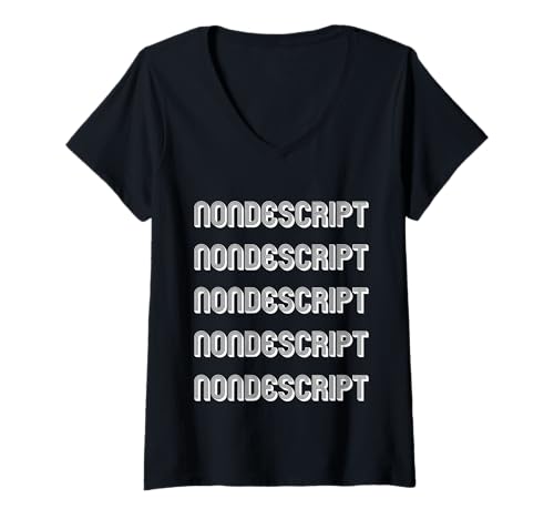 Damen Unscheinbar T-Shirt mit V-Ausschnitt Damen Unscheinbar T-Shirt mit V-Ausschnitt von Nondescript Apparel