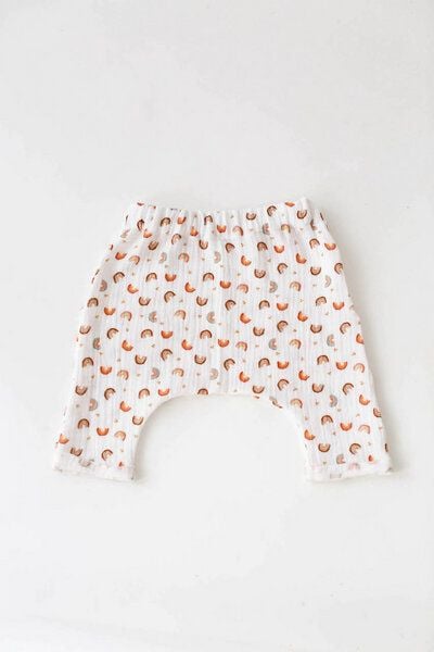 Baby Baggy Hose *Regenbogen* Bio Musselin | NoniKids Berlin von NoniKids Berlin