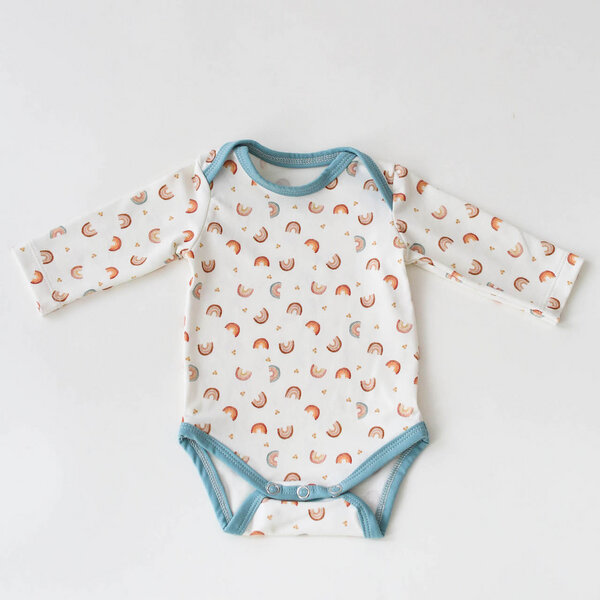 Langarm Baby Body *Regenbogen* Bio Baumwolle | NoniKids Berlin von NoniKids Berlin