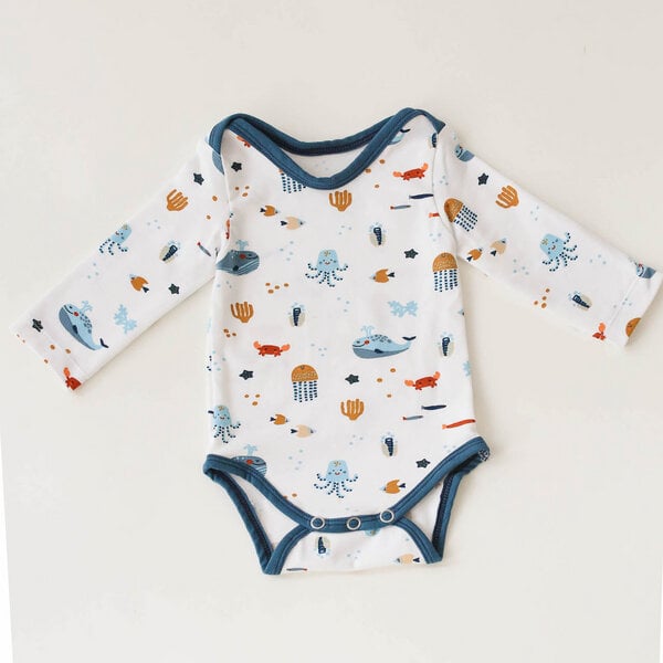 Langarm Baby Body *Wale* Bio Baumwolle | NoniKids Berlin von NoniKids Berlin