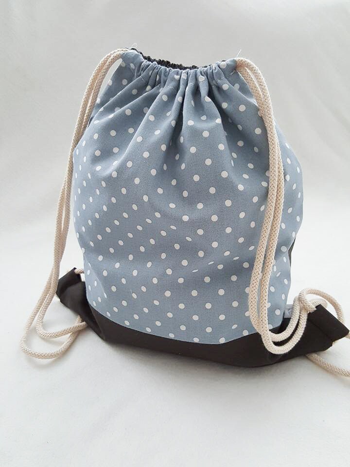 Kinder Erste Rucksack in Blau Und Weiß Polkadots, Des Kindes, Kindes Rucksack, Kinder, Kinder-Rucksack, Rucksack von NoniKidsBerlin