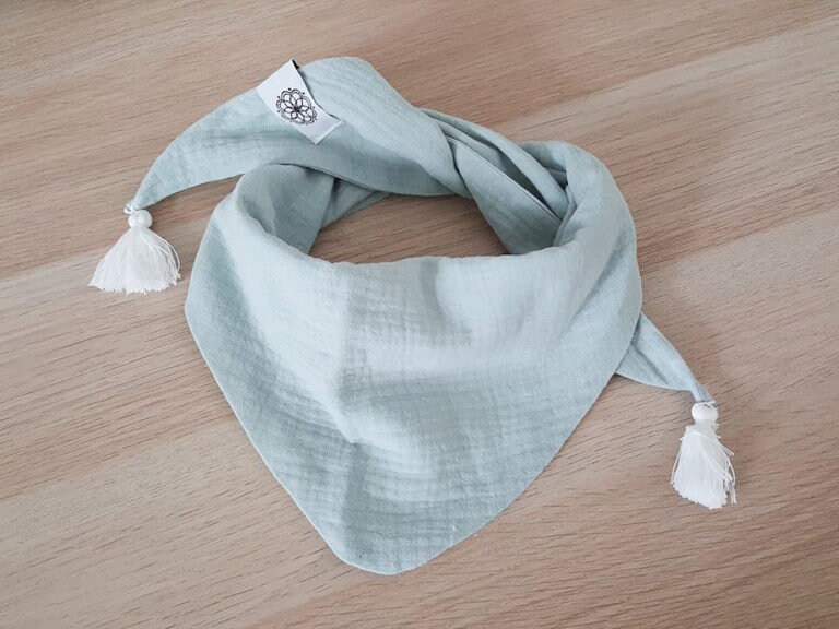 Musselin Schal Mint | Dreieckschal Kind Aus 100% Baumwolle, Handgemacht Von Nonikids Berlin von NoniKidsBerlin
