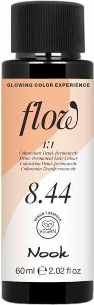 Nook Flow Haar Glossing 8.44 light intense copper blonde 60 ml von Nook