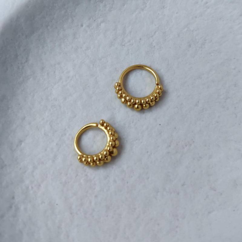 Gold Septum Nase Schmuck Dual Gold Septum Nase Schmuck Dual von Noomaad