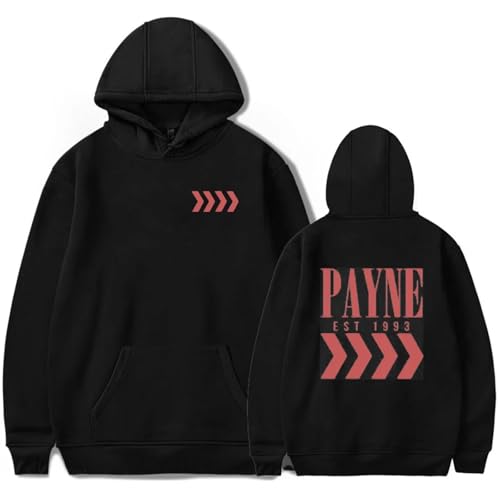 Liam Payne Merch Kapuzenpullover Männer Frauen Unisex Mode Langarm Pullover Tops Bedruckte Sweatshirts Übergroße Hoodies Straßenkleidung XS~4XL-Black||m von Noonocy