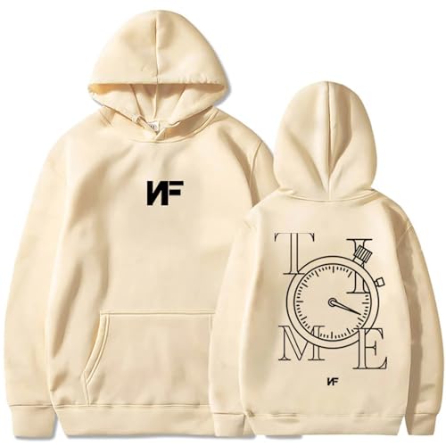 NF Merch Kapuzenpullover Unisex Bedruckt Langarm Pullover Sweatshirt Lässig Übergröße Hoodie Straßenkleidung Für Männer Frauen XS~4XL-Khaki||x_l von Noonocy