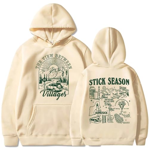 Noah Kahan Merch Kapuzenpullover Unisex Mode Pullover Sweatshirts Lässig Gedruckt Langarm Hoodies Für Männer Frauen XS~4XL-Khaki||m von Noonocy