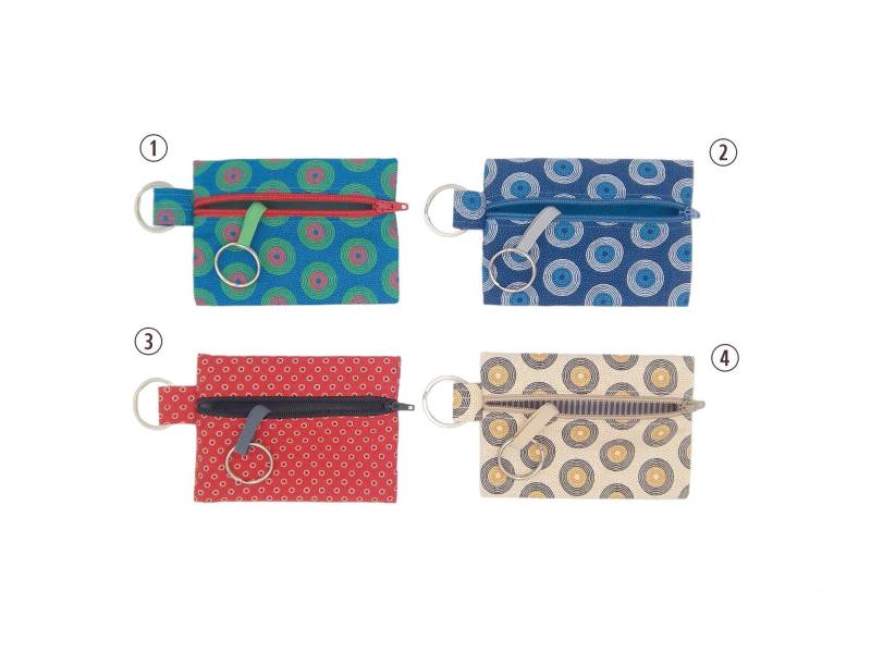 Schlüsseltasche Schlüsseletui Kleingeldtasche Mini Tasche Münz-Geldbeutel Münzbörse Kleine Portemonnaie Kartenetui Münz-Geldbörse Baumwolle von NoooitStoffe