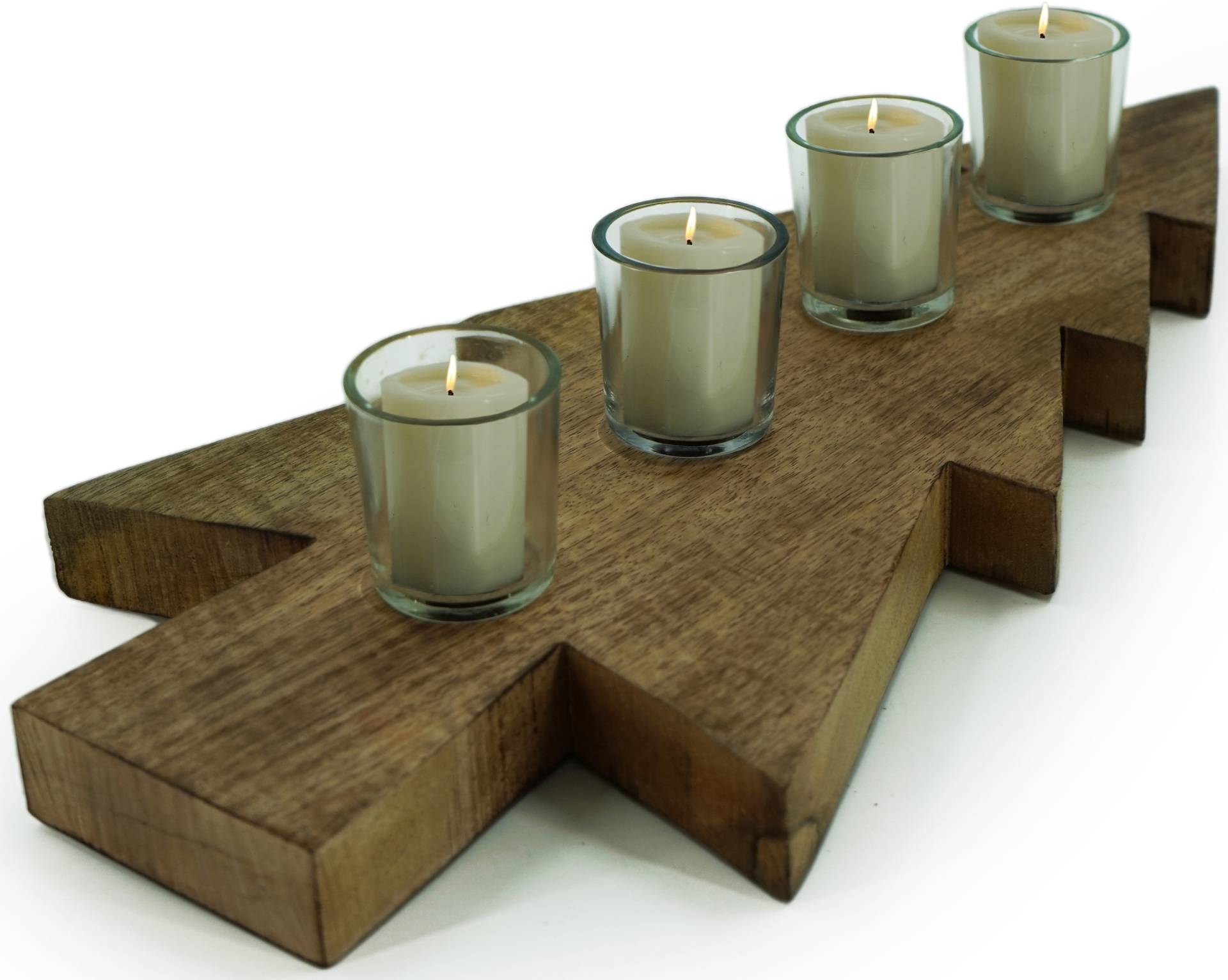 NOOR LIVING Kerzentablett "Weihnachtsdeko" mit rutschfesten Teelichthalter NOOR LIVING Kerzentablett "Weihnachtsdeko" mit rutschfesten Teelichthalter von Noor Living