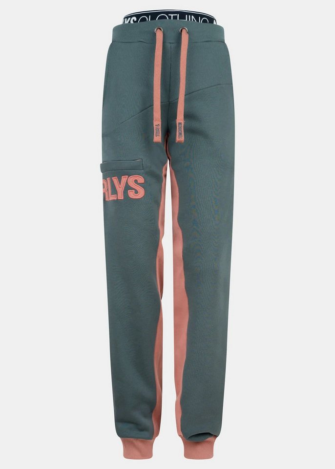 Noorlys Jogginghose Damen SUNDAG StormyWeather/OldRose Elastikbund mit Tunnelzug von Noorlys