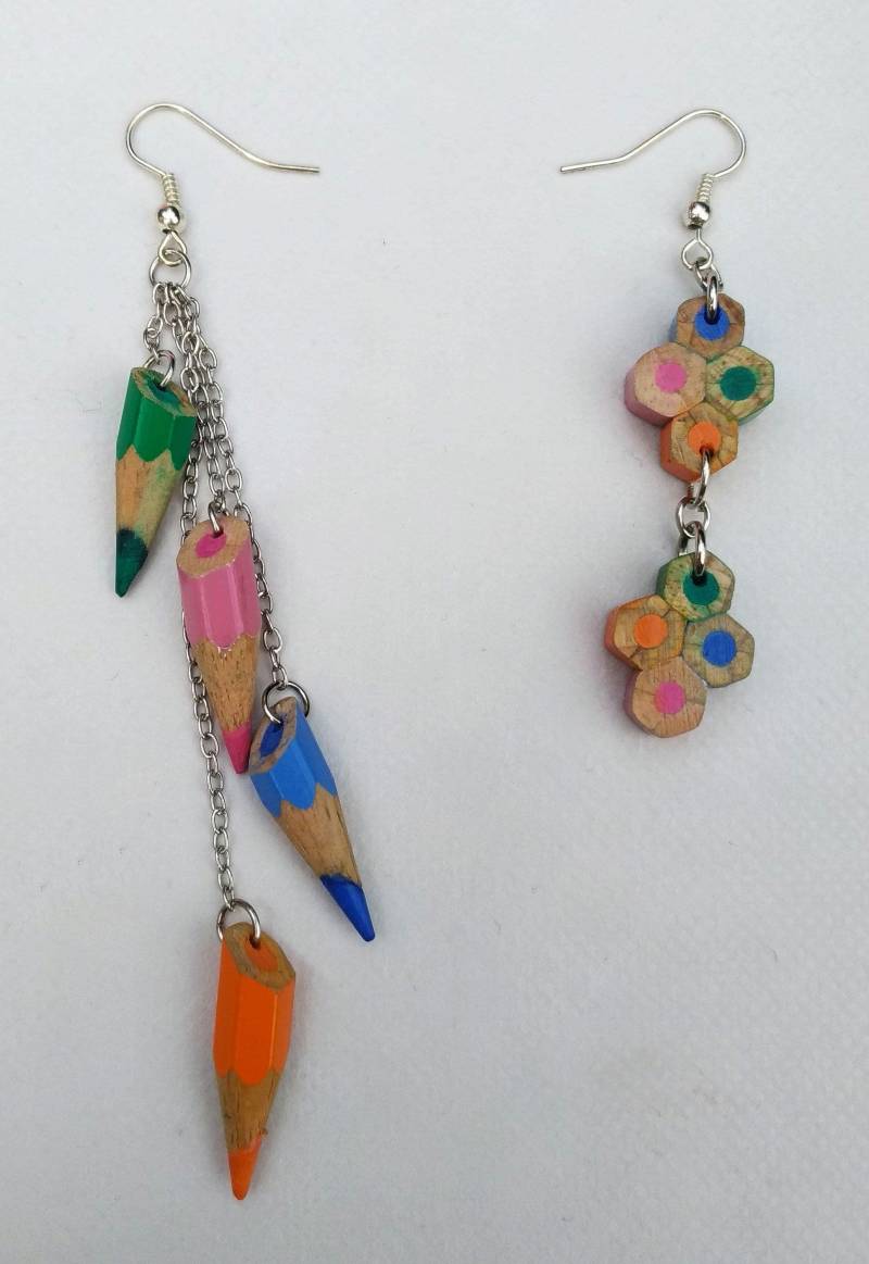 Bleistiftohrringe, Bleistiftohrring, Farben Bleistiftohrringe, Bleistiftohrring, Farben von NoosyHandmade