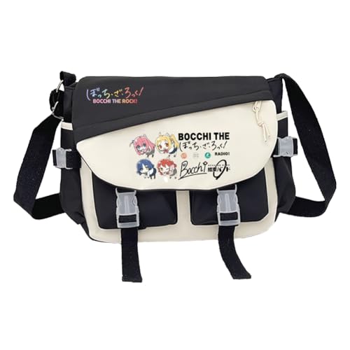 Gotō Hitori Schultertasche Anime Yamada Ryo/Ijichi Nijika Umhängetasche Große Messenger Bag Anime Tasche mit mehreren Fächern Schulsachen Studenten von Noowye