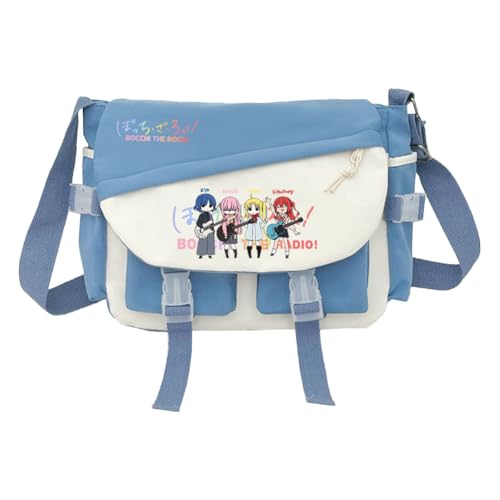 Gotō Hitori Schultertasche Anime Yamada Ryo/Ijichi Nijika Umhängetasche Große Messenger Bag Anime Tasche mit mehreren Fächern Schulsachen Studenten von Noowye