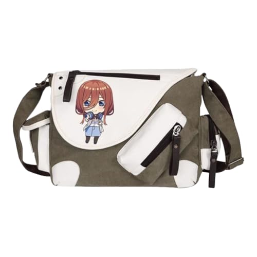 Nakano Ichika Umhängetasche Anime Schultertasche Nakano Nino/Miku Messenger Bag Herren & Damen Back to School Schulsachen für Studenten von Noowye