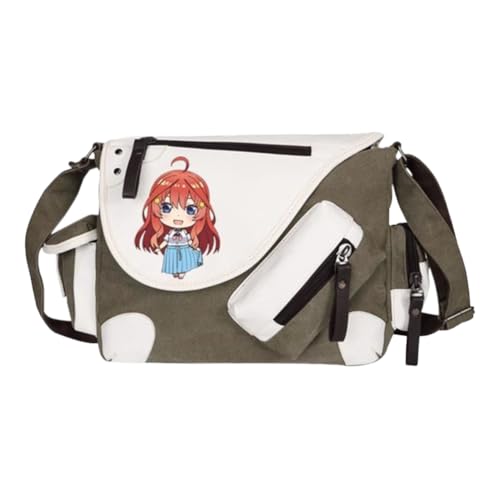 Nakano Ichika Umhängetasche Anime Schultertasche Nakano Nino/Miku Messenger Bag Herren & Damen Back to School Schulsachen für Studenten von Noowye