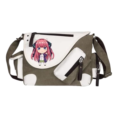Nakano Ichika Umhängetasche Anime Schultertasche Nakano Nino/Miku Messenger Bag Herren & Damen Back to School Schulsachen für Studenten von Noowye