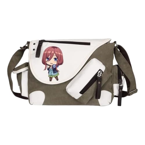 Nakano Ichika Umhängetasche Anime Schultertasche Nakano Nino/Miku Messenger Bag Herren & Damen Back to School Schulsachen für Studenten von Noowye