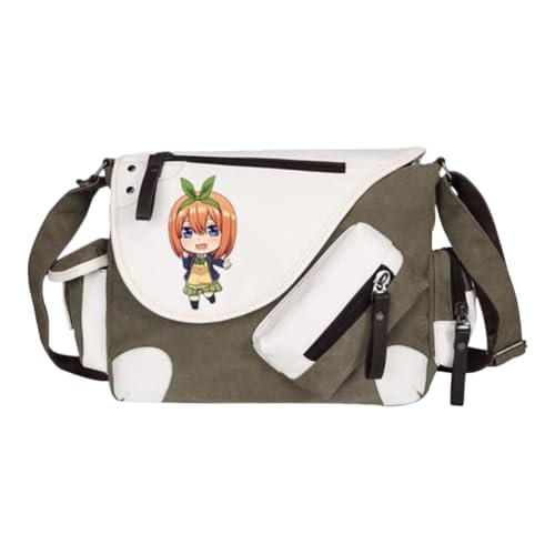 Nakano Ichika Umhängetasche Anime Schultertasche Nakano Nino/Miku Messenger Bag Herren & Damen Back to School Schulsachen für Studenten von Noowye
