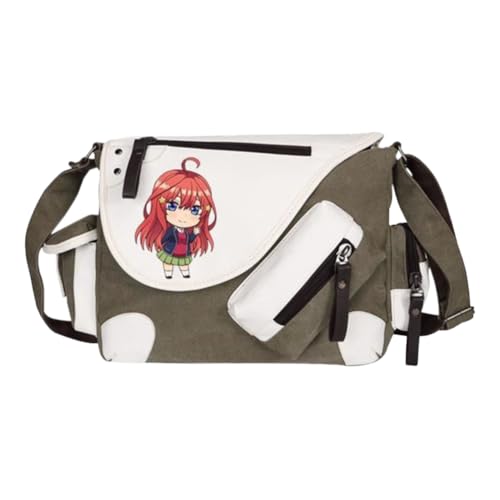 Nakano Ichika Umhängetasche Anime Schultertasche Nakano Nino/Miku Messenger Bag Herren & Damen Back to School Schulsachen für Studenten von Noowye
